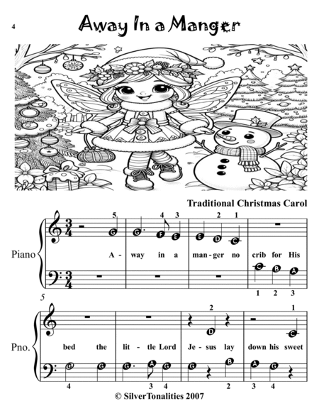 Silent Night and the Carols of Christmas for Beginner Piano