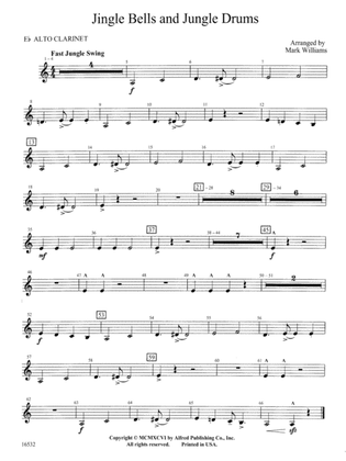 Jingle Bells and Jungle Drums: E-flat Alto Clarinet