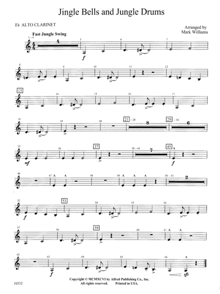 Jingle Bells and Jungle Drums: E-flat Alto Clarinet