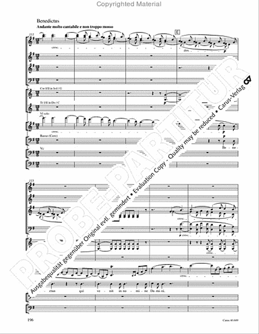 Missa solemnis Missa solemnis 4-Part scores gallery preview page 212