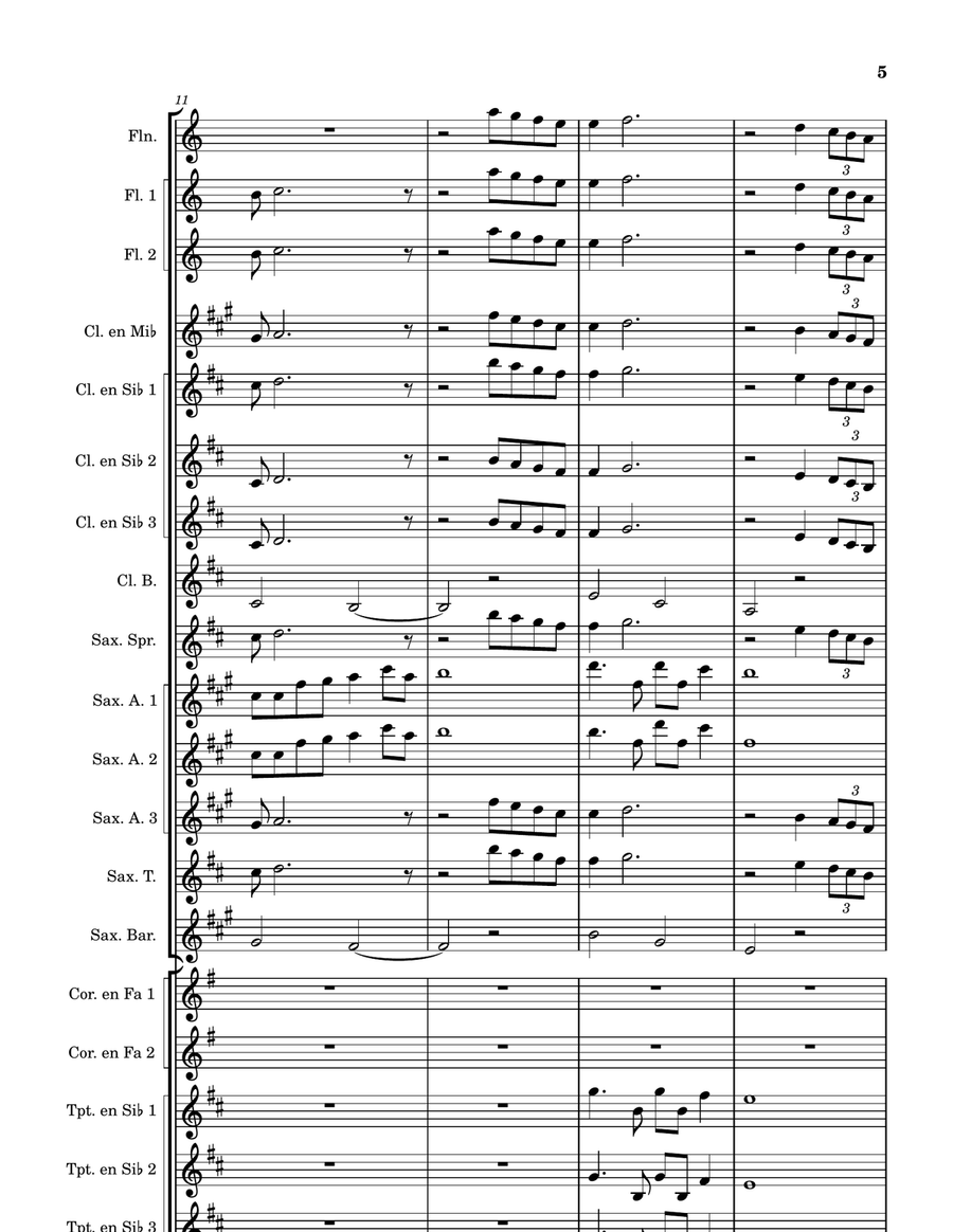 El Diario de María Marching Band scores gallery preview page 5