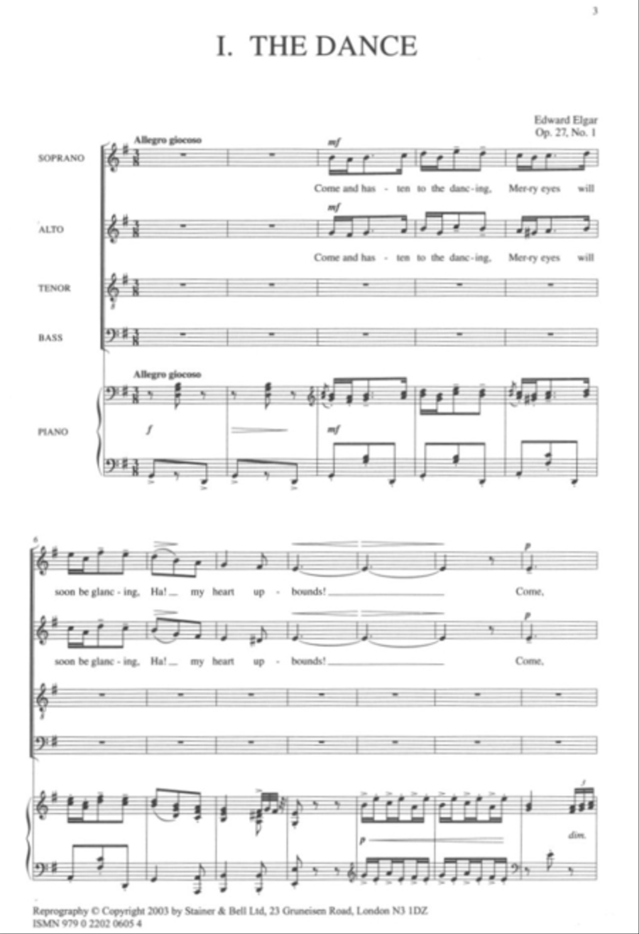 From the Bavarian Highlands: 6 Choral Dances. Vocal Score 4-Part scores gallery preview page 2