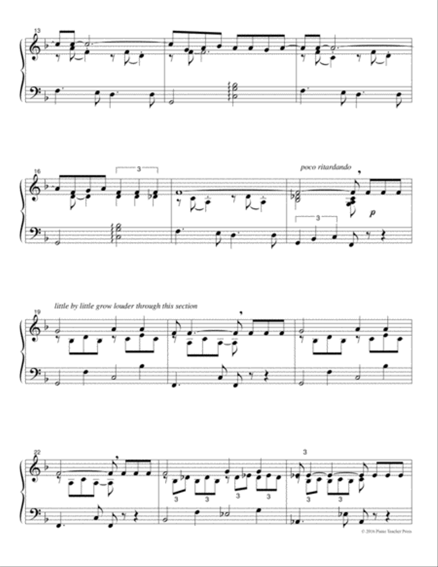 Blue Moon Blue Moon Piano Solo scores gallery preview page 3