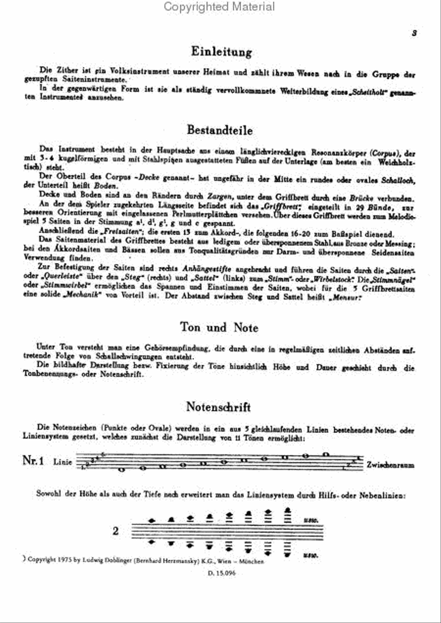 Zitherschule 1 Zither scores gallery preview page 3