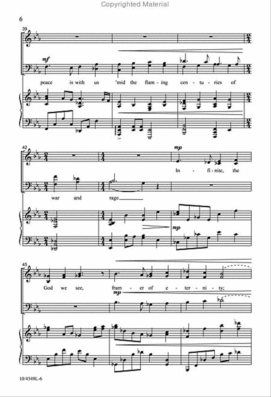 The Mystery of Years 4-Part scores gallery preview page 6