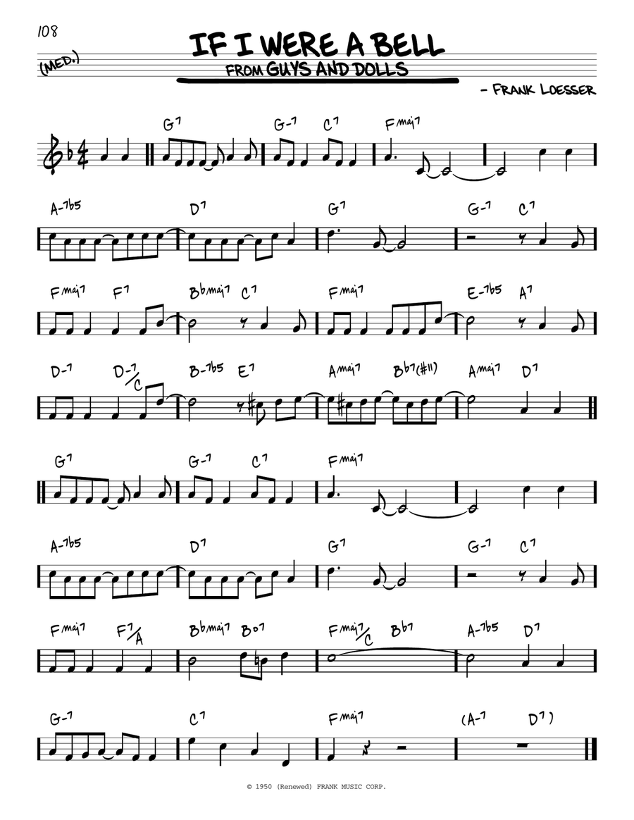If I Were A Bell Piano scores gallery preview page 1