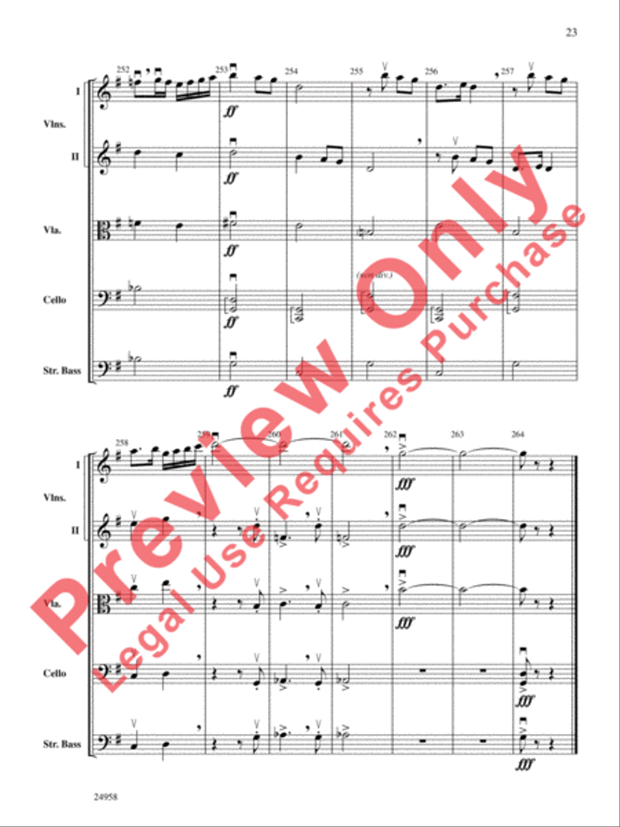 Dreams of a Midsummer Night String Orchestra scores gallery preview page 24