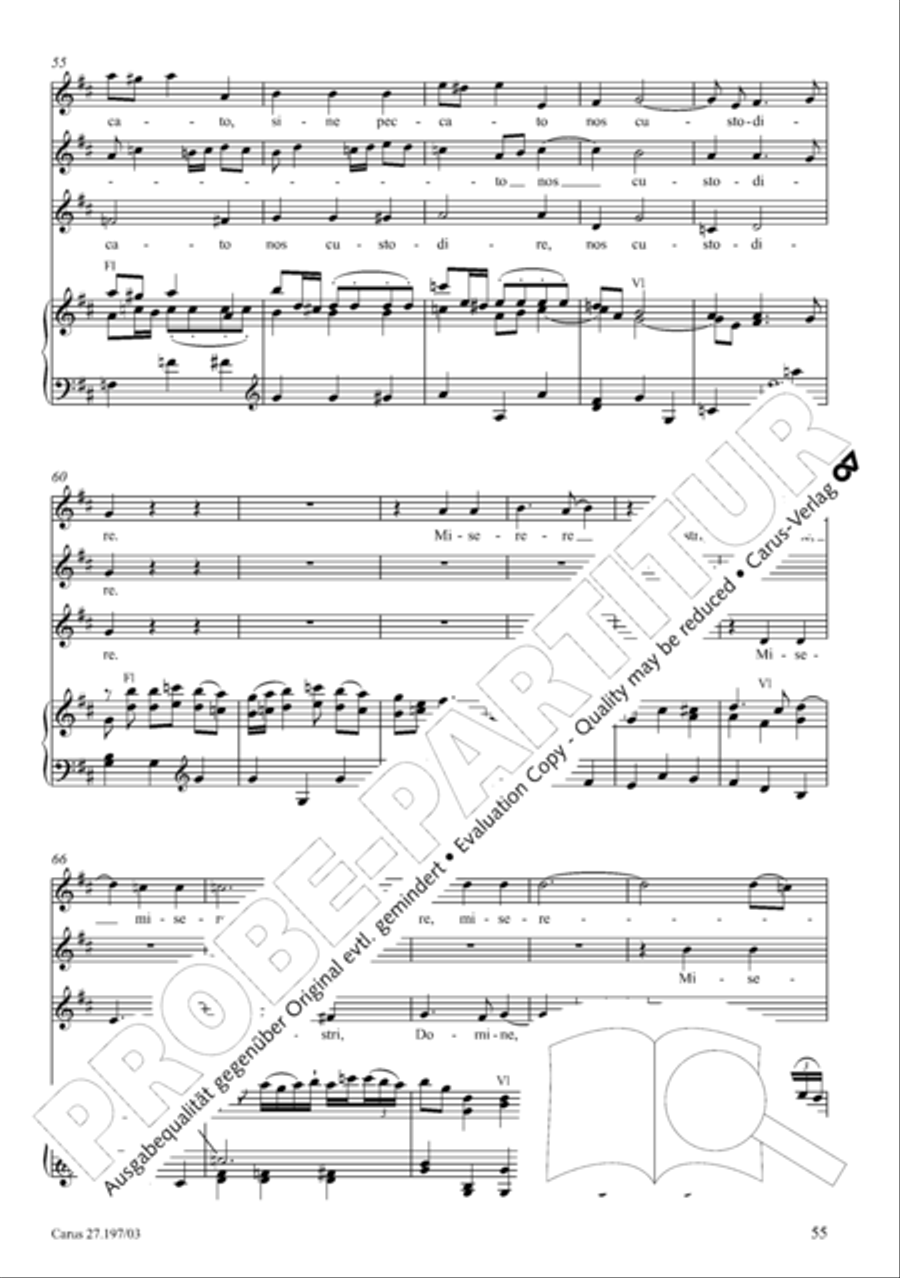 Te Deum in D a due cori SSATB scores gallery preview page 55