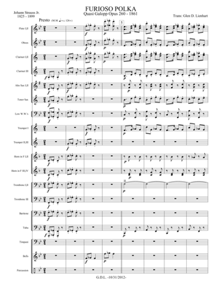 Book cover for Furioso Polka - Extra Score