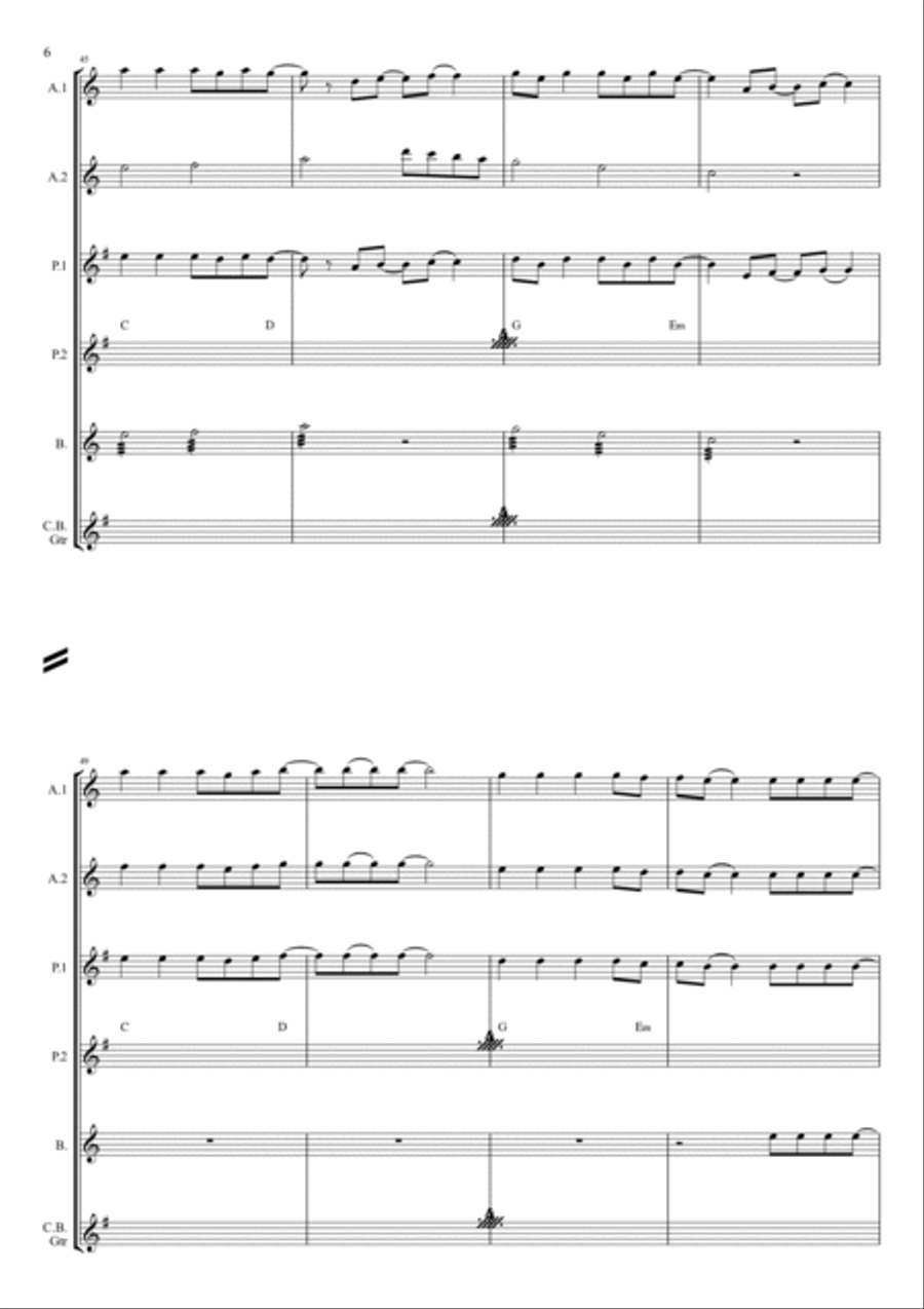 Viva La Vida Viva La Vida Electric Guitar scores gallery preview page 6