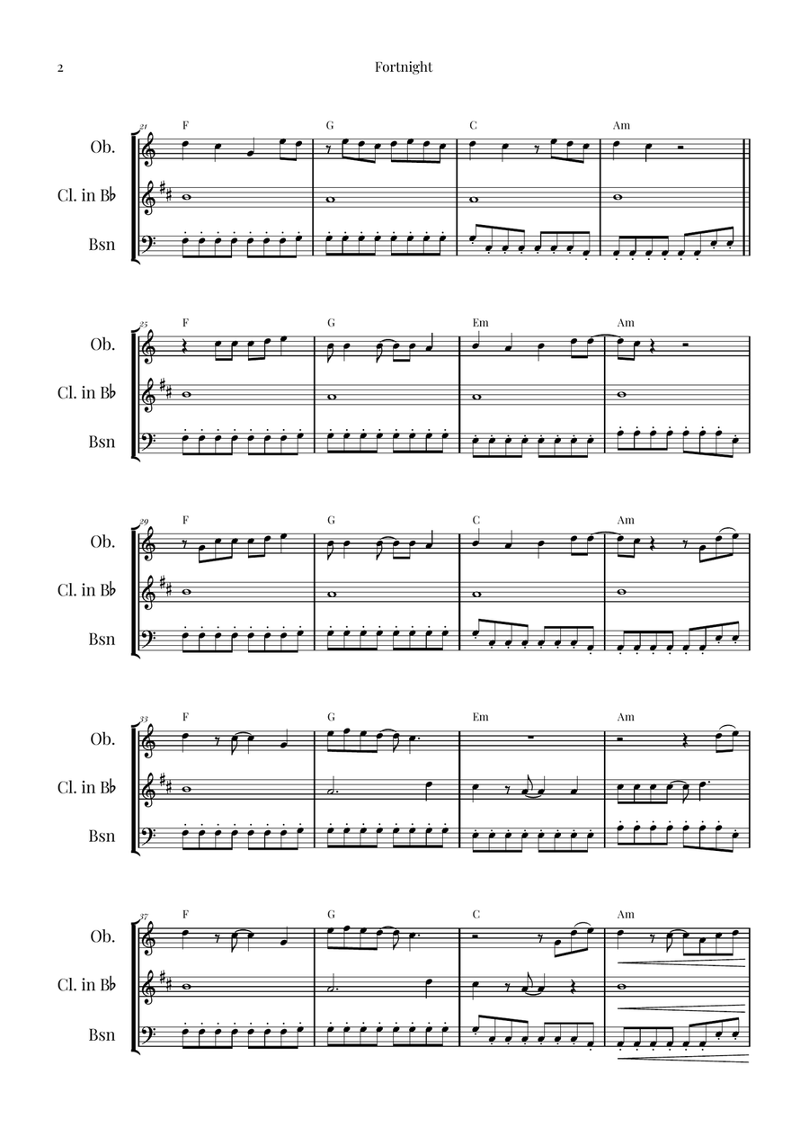 Fortnight Woodwind Trio scores gallery preview page 2