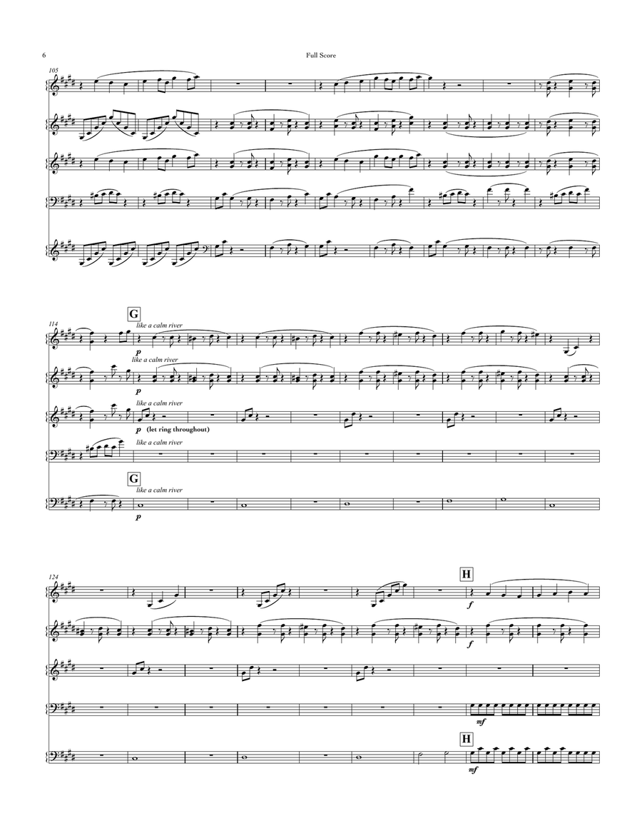 Cerebral Cortex, for mallet quintet Marimba - Digital Sheet Music page 6