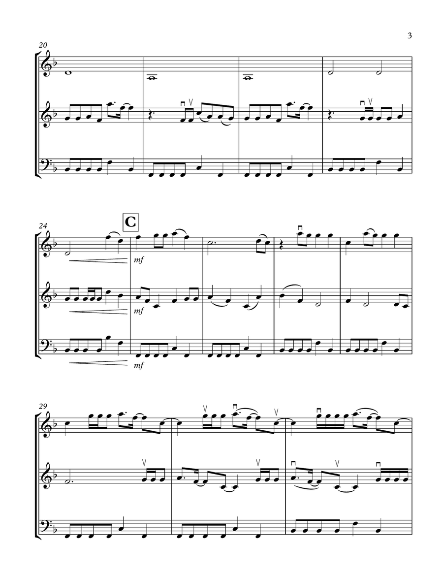 Love. String Trio scores gallery preview page 3