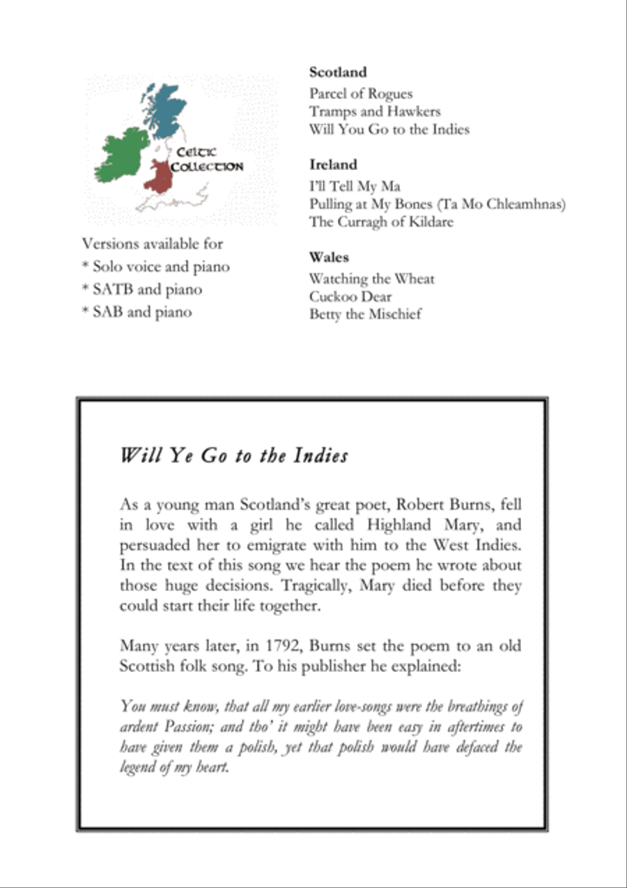 Will Ye Go to the Indies 4-Part scores gallery preview page 2