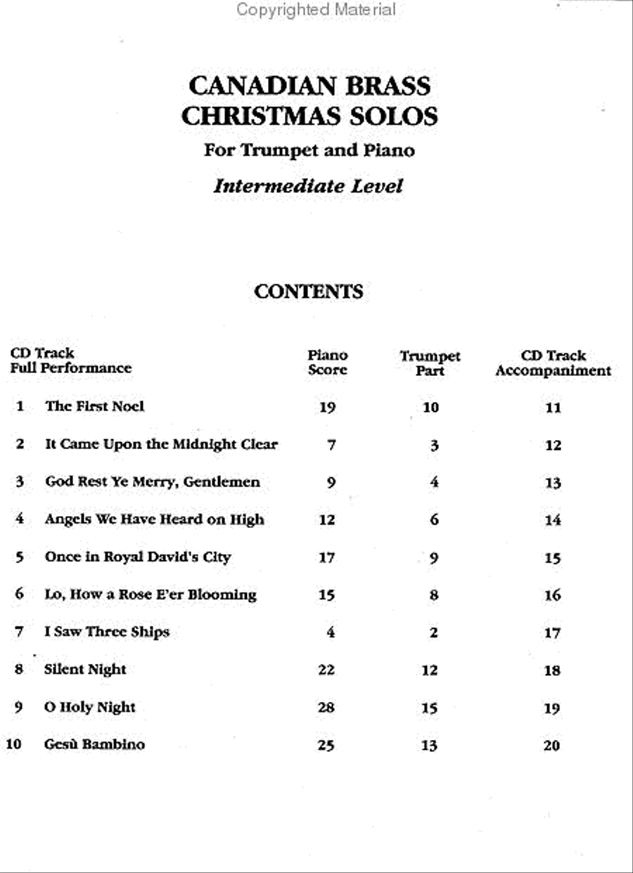 The Canadian Brass Christmas Solos