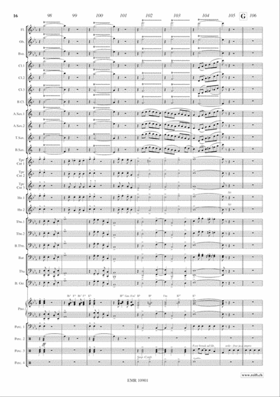 Jazzy Winds Jazzy Winds Concert Band scores gallery preview page 17