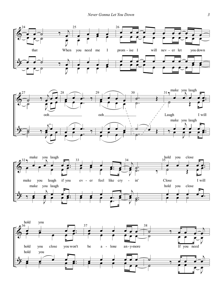 Never Gonna Let You Down SSAA scores gallery preview page 3