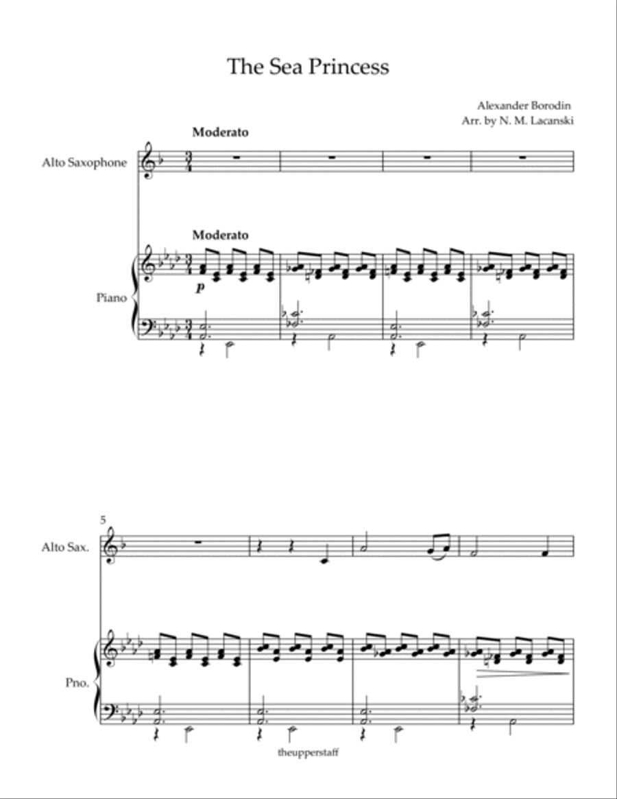 The Sea Princess Alto Saxophone scores gallery preview page 2