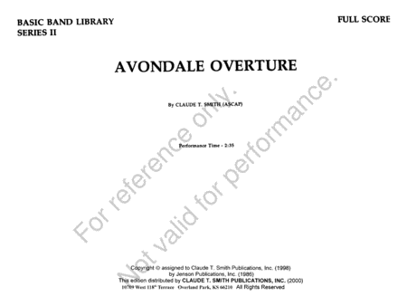 Avondale Overture image number null