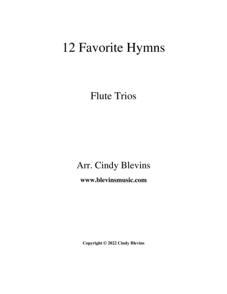 12 Favorite Hymns, Flute Trios image number null