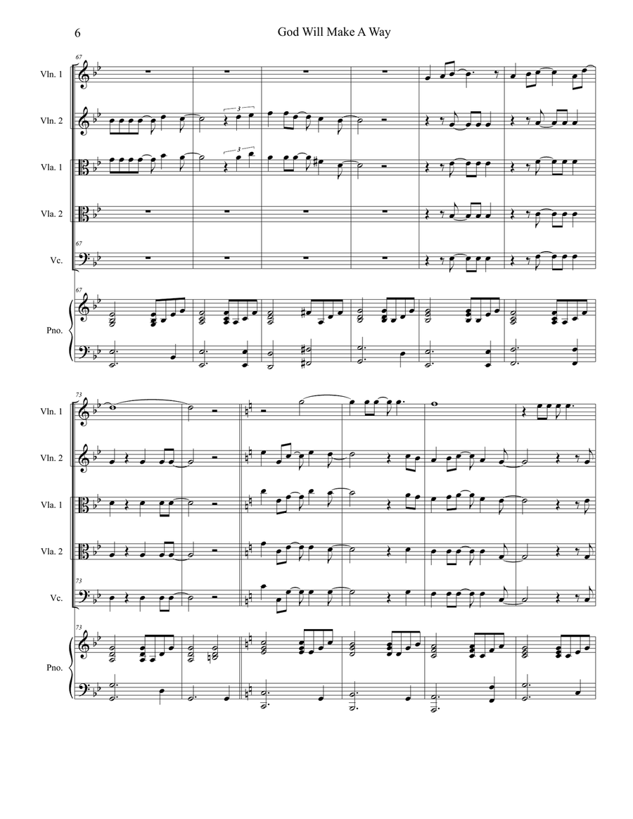God Will Make A Way God Will Make A Way String Orchestra scores gallery preview page 6
