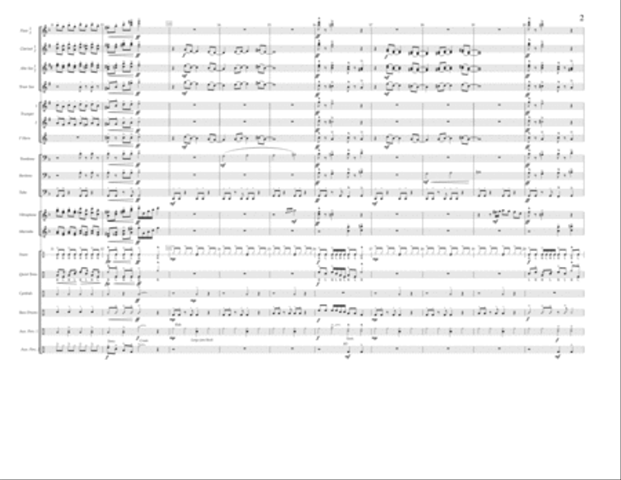 Pressure - Full Score Pressure - Full Score Marching Band scores gallery preview page 2