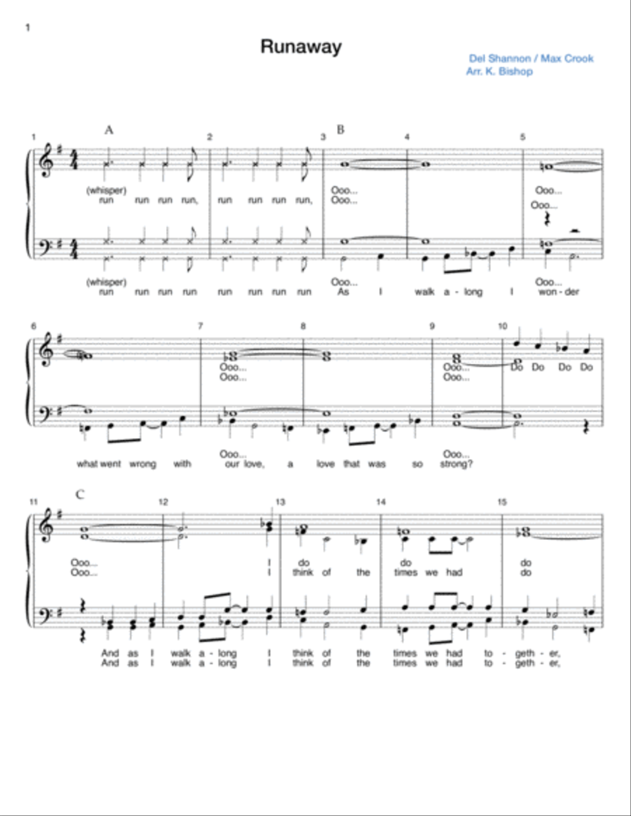 Runaway 4-Part scores gallery preview page 1