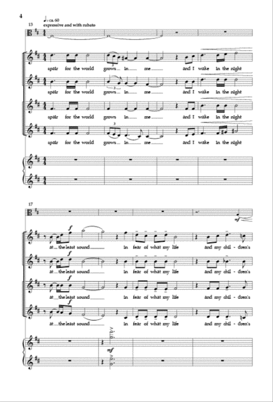 The Peace of Wild Things The Peace of Wild Things SSAA scores gallery preview page 3