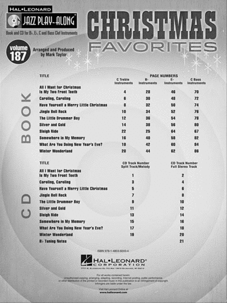 Christmas Favorites C Instrument scores gallery preview page 3