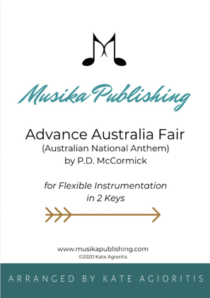 Book cover for Advance Australia Fair (National Anthem) - Flexible Instrumentation