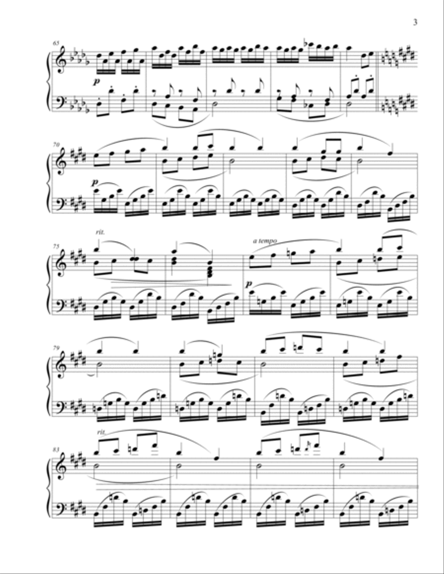 Lost in Reminiscences Piano Solo scores gallery preview page 3