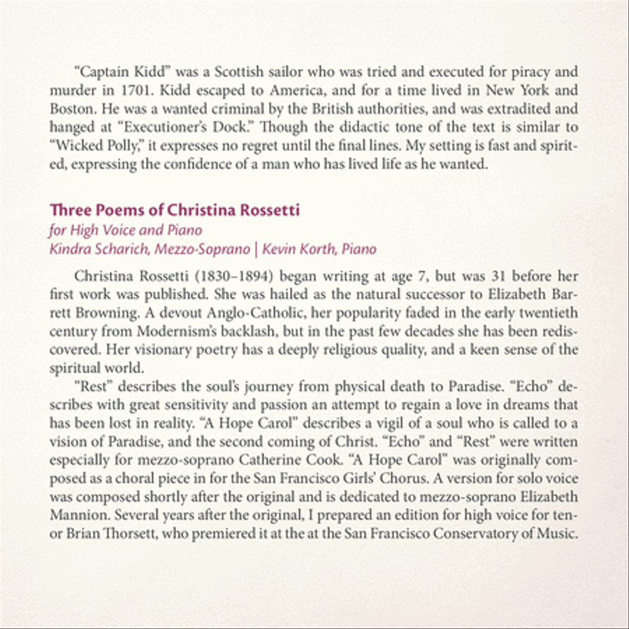 Everyone Sang: Vocal Music of David Conte Voice scores gallery preview page 8