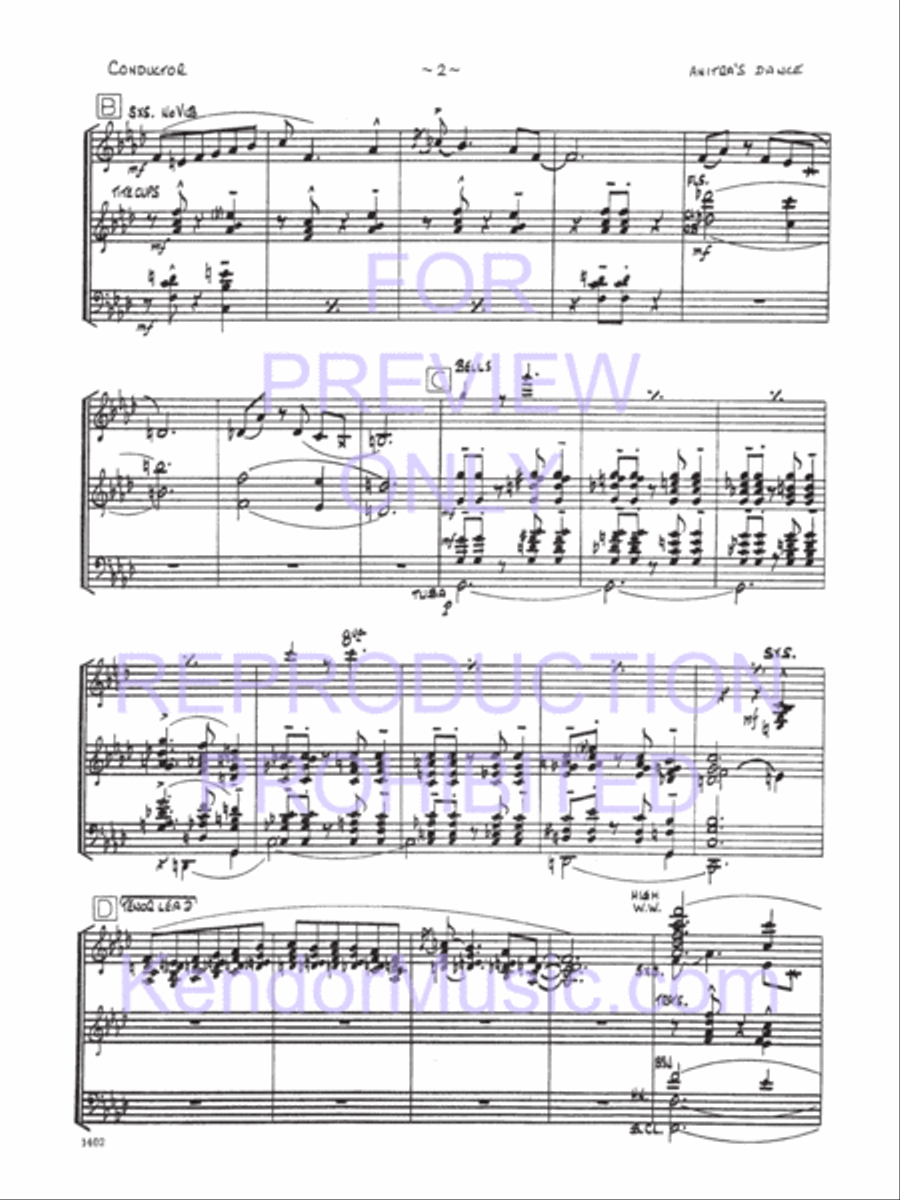 Anitra's Dance Jazz Ensemble scores gallery preview page 3