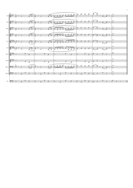 Pierné: Album pour mes Petits Amis Op.14 - 3.La Veillée de L'Ange Gardien - symphonic wind dectet image number null