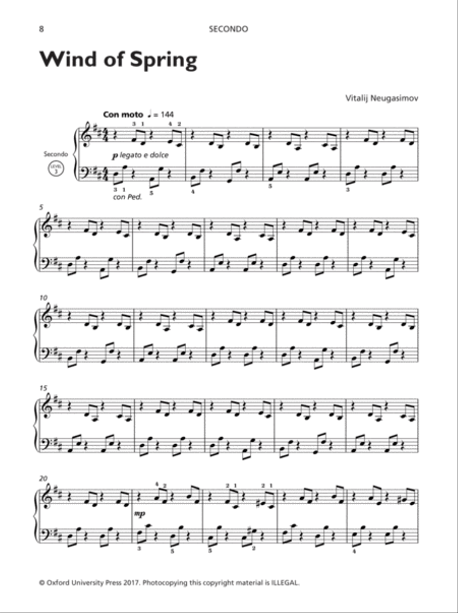 Piano Sketches Duets Book 1 Piano Duet scores gallery preview page 7