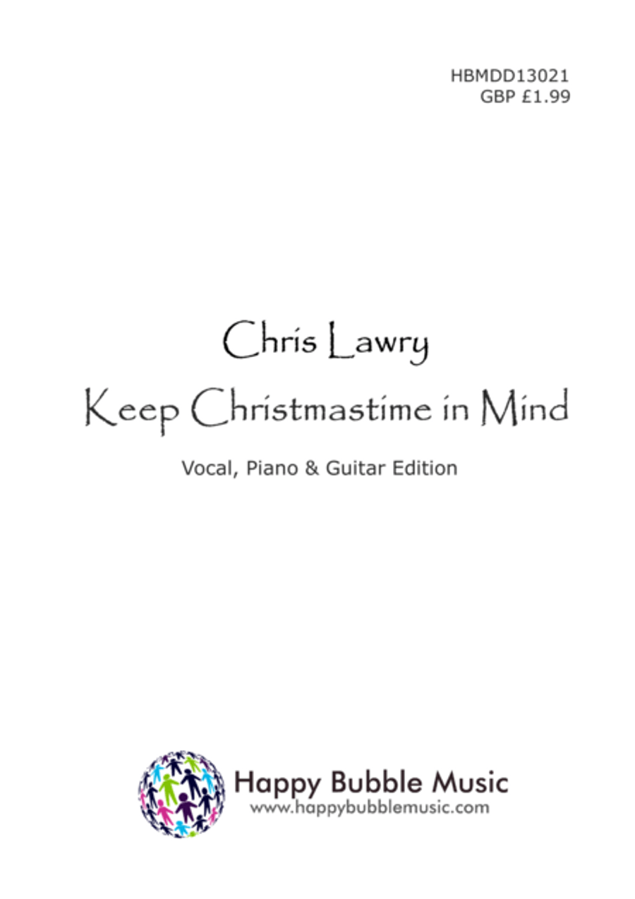 Keep Christmastime in Mind (Piano Vocal Guitar Score) Piano, Vocal, Guitar scores gallery preview page 1