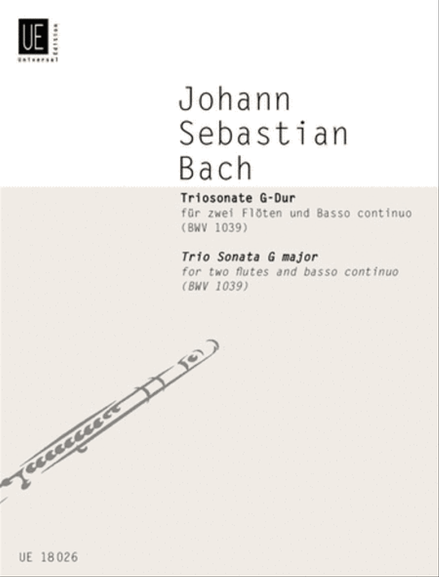 Trio Sonata, G major,BWV 1039/2 School and Community scores gallery preview page 1