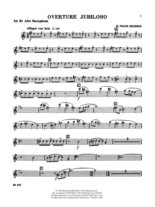 Overture Jubiloso: E-flat Alto Saxophone