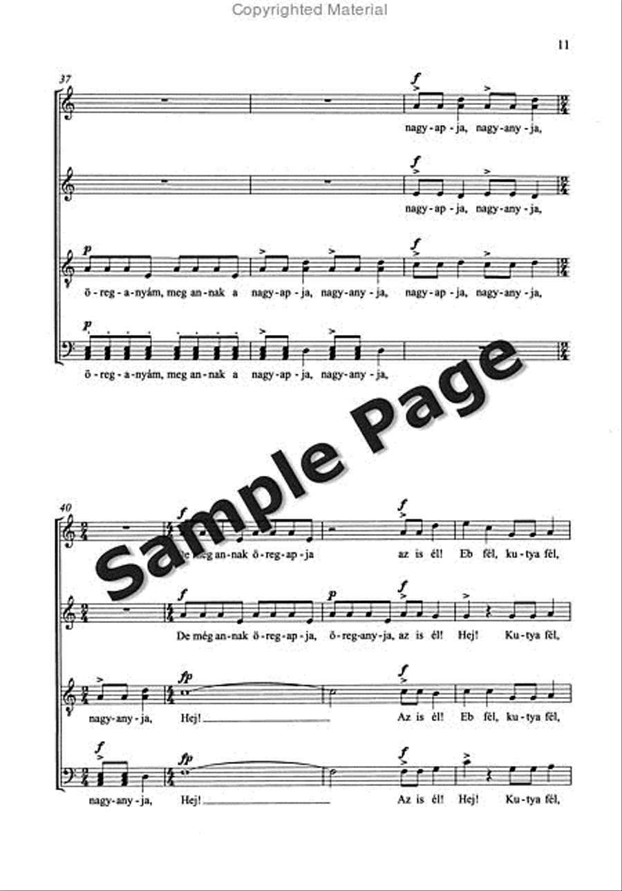 Kallai Kettos/Double Dance from Kallo 4-Part scores gallery preview page 12