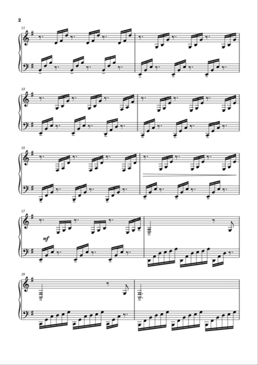 Separation Piano Solo scores gallery preview page 2