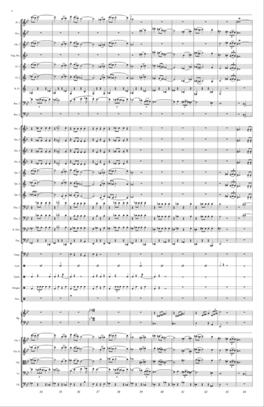 Seven Cities of Gold Full Orchestra scores gallery preview page 5