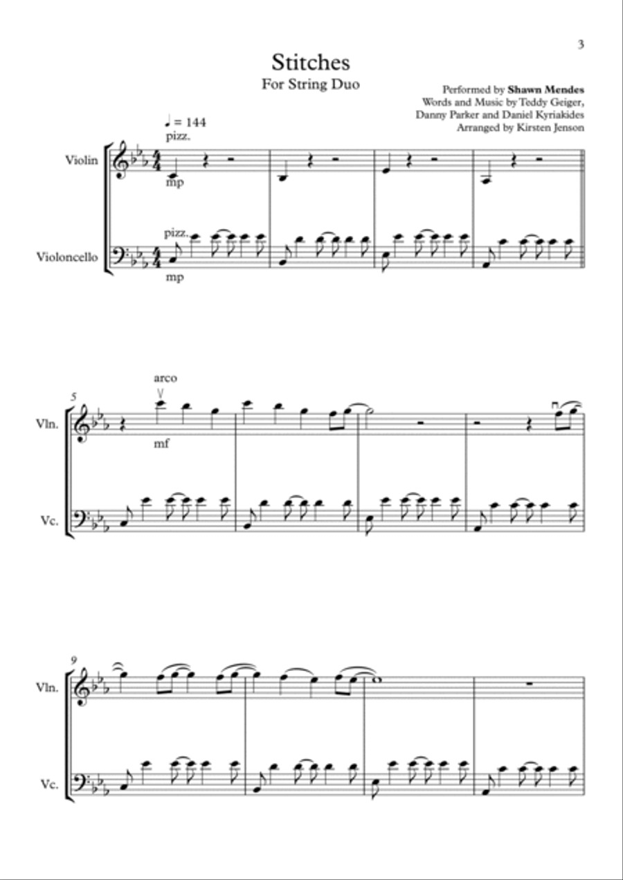Stitches String Duet scores gallery preview page 4