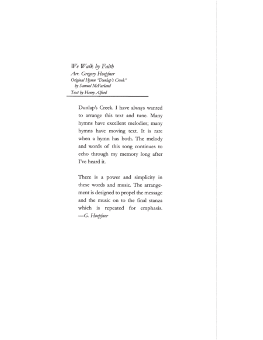 We Walk By Faith We Walk By Faith 4-Part scores gallery preview page 2