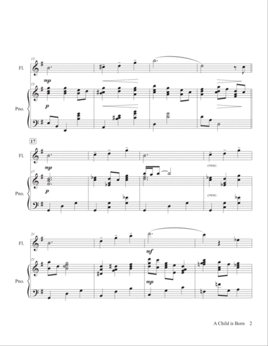 A Child Is Born A Child Is Born Flute Solo scores gallery preview page 3
