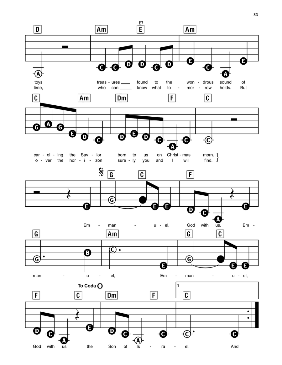 Emmanuel, God With Us Electronic Keyboard scores gallery preview page 2