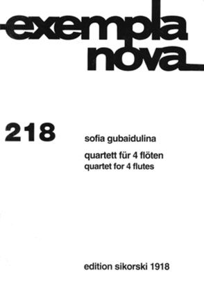 Book cover for Quartet for 4 flutes