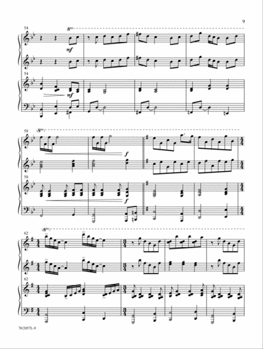 Everlasting Arms Piano Duet scores gallery preview page 29
