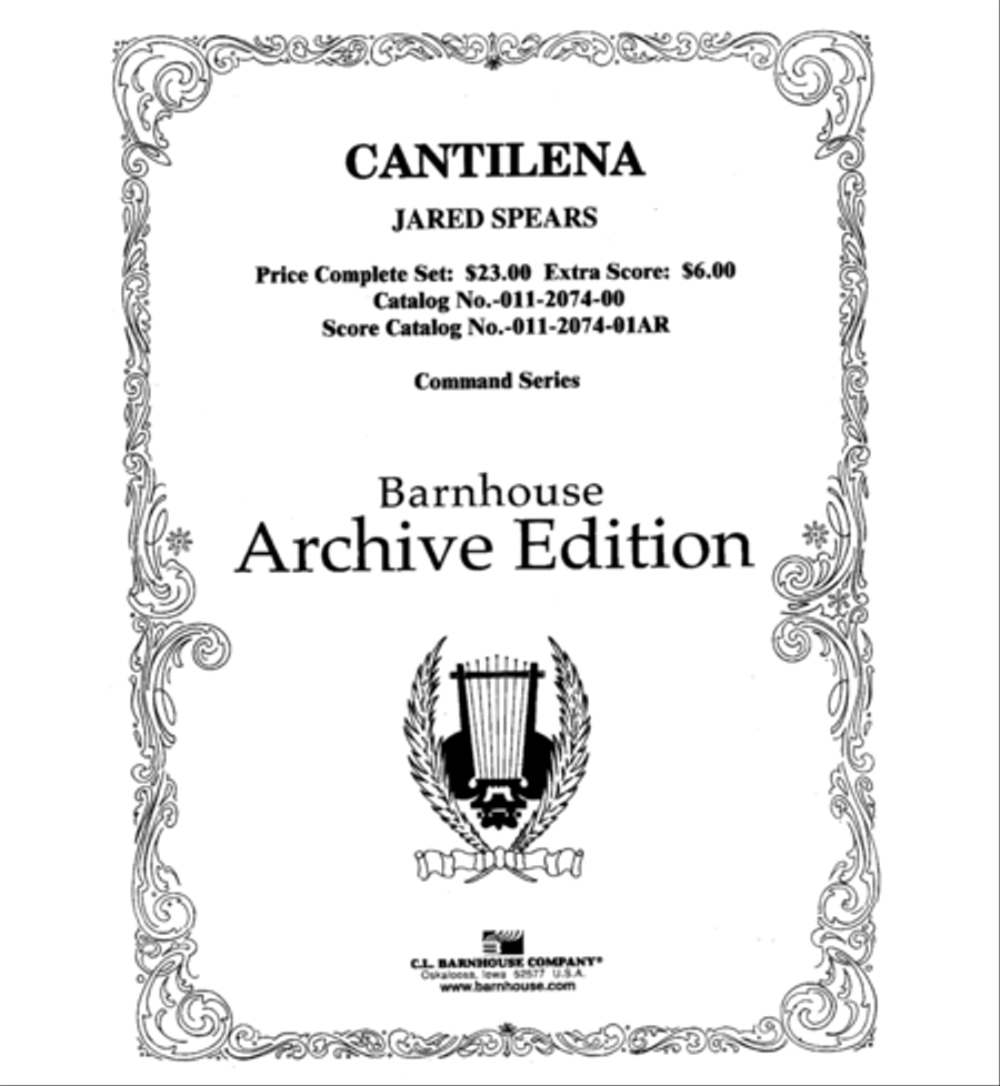 Cantilena Concert Band scores gallery preview page 2