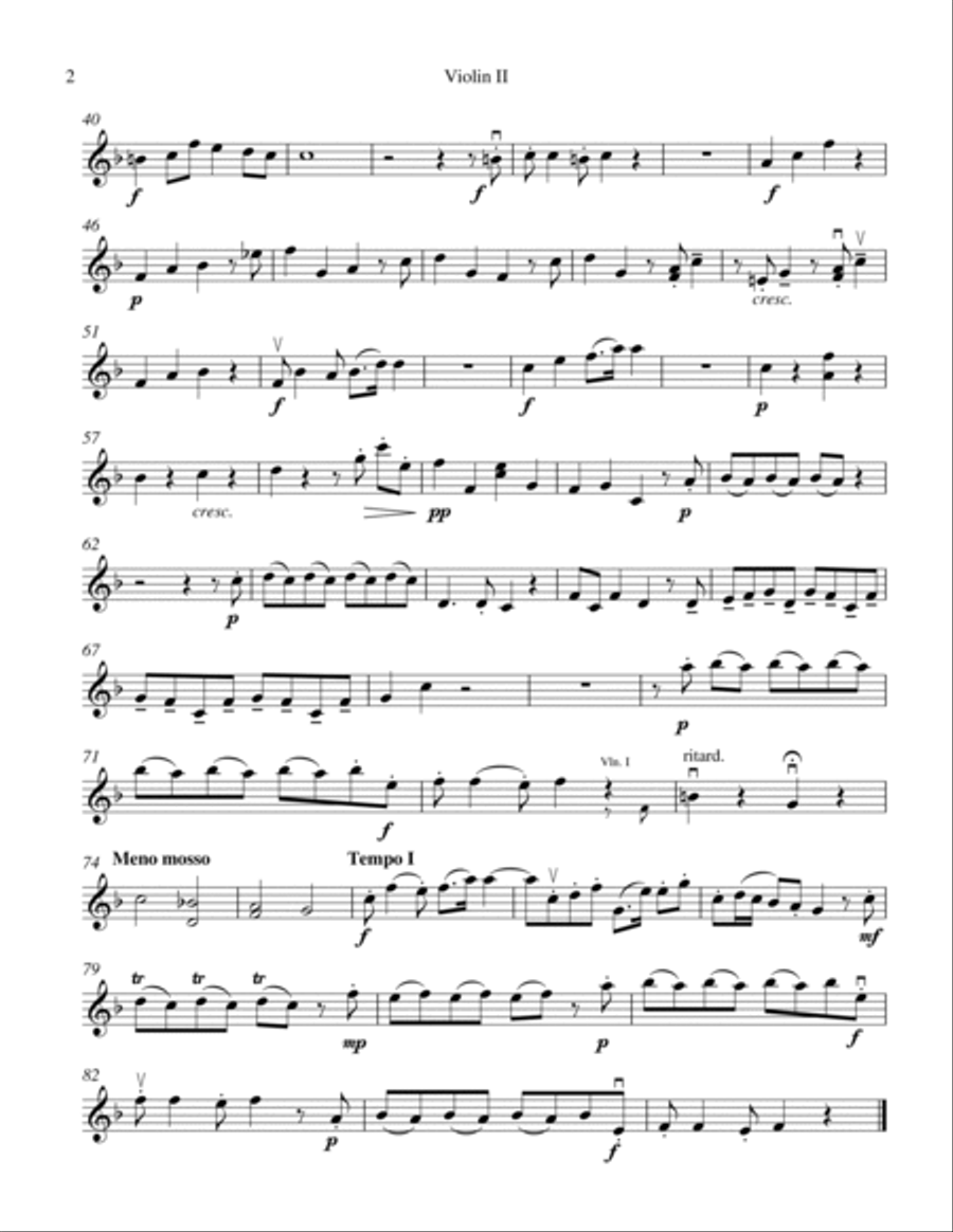 Ev'ry Valley from Messiah String Quartet scores gallery preview page 4