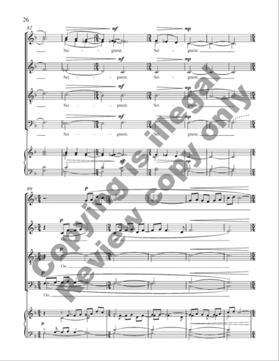 Choral de Bêtes Choral de Bêtes Divisi scores gallery preview page 45